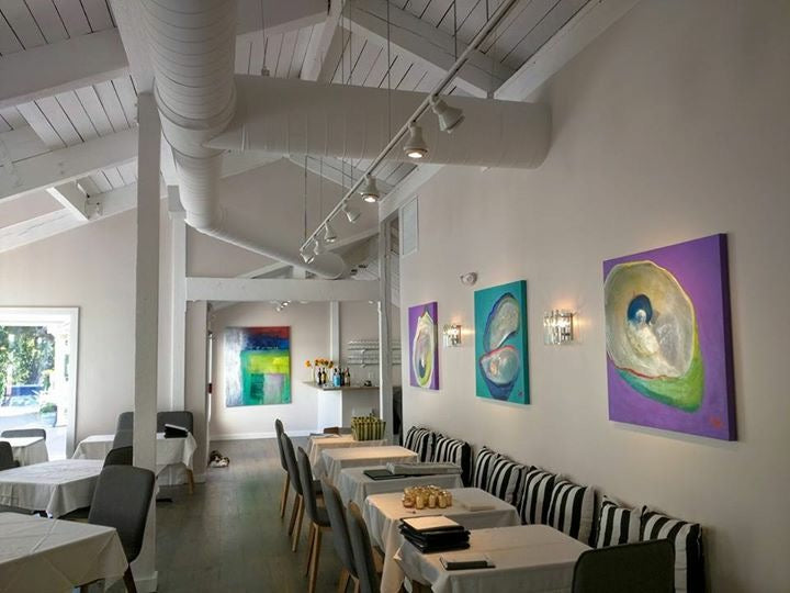 Pasture & Pearl Restaurant featuring art by Lacy Mcclary