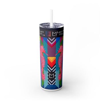 Seahorse Shine On FMB (White) 20oz Skinny Tumbler with Straw