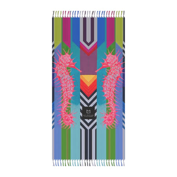 Boho Beach Blanket / Towel Seahorse Shine On FMB