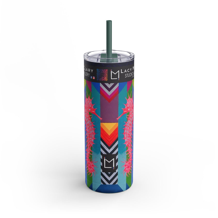 Best logo Color 20oz Skinny Tumbler with Straw
