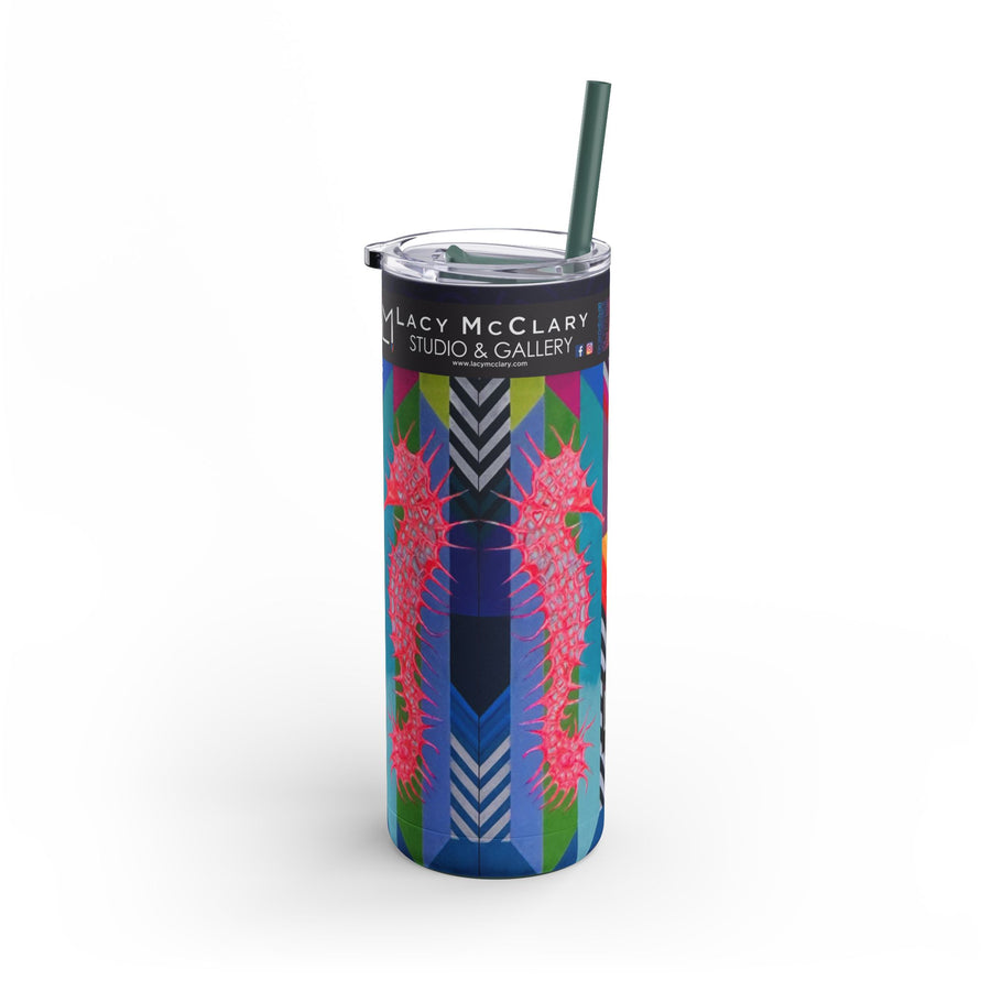 Best logo Color 20oz Skinny Tumbler with Straw