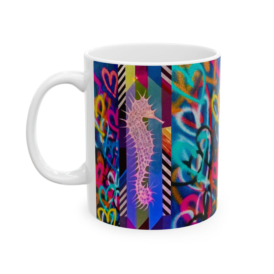 Shine on FMB Seahorse, Sailboat & Hearts Mug