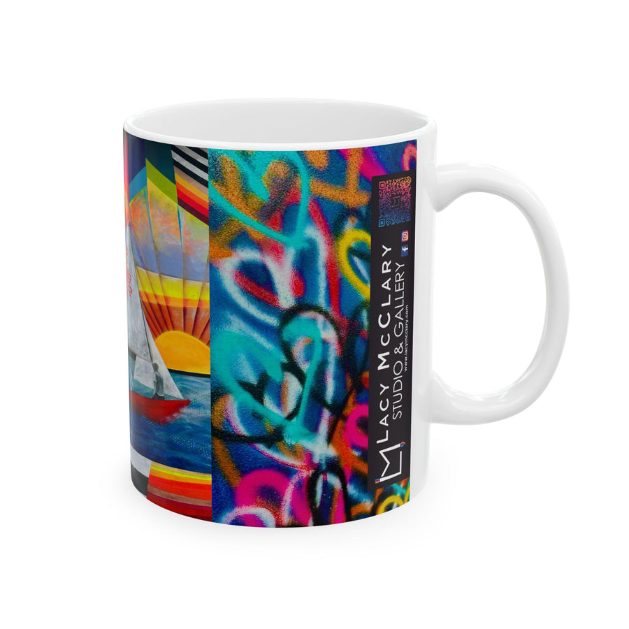 Shine on FMB Seahorse, Sailboat & Hearts Mug