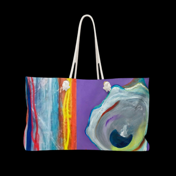 Blue Point Oyster Abstract Beach Tote