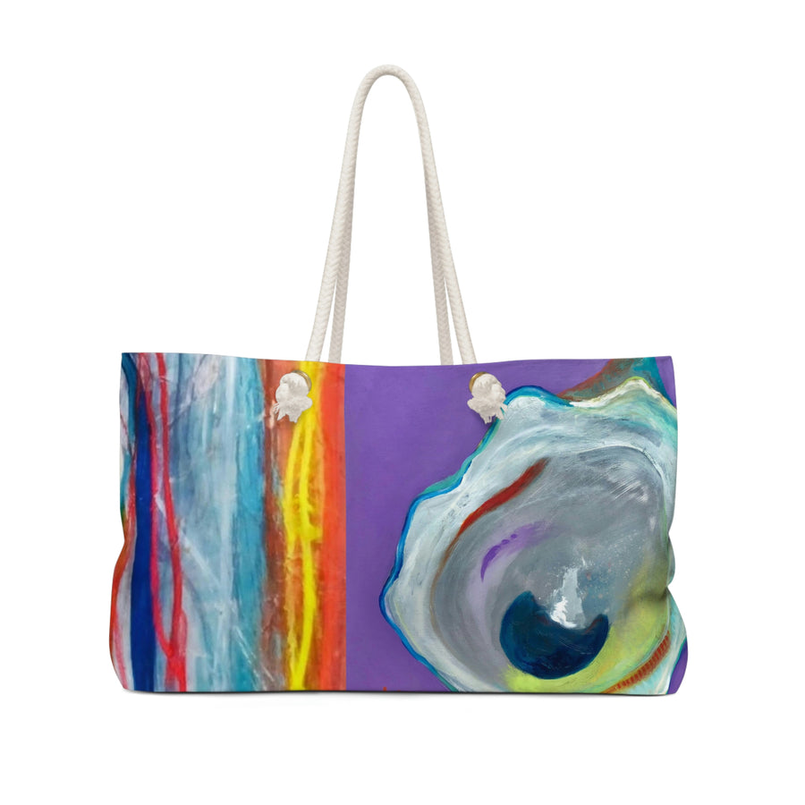 Blue Point Oyster Abstract Beach Tote