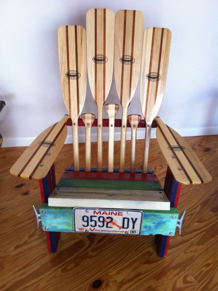 Reclaimed Wooden Chair, Paddles